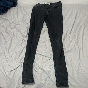 Black Super Skinny Abercrombie and Fitch Jeans